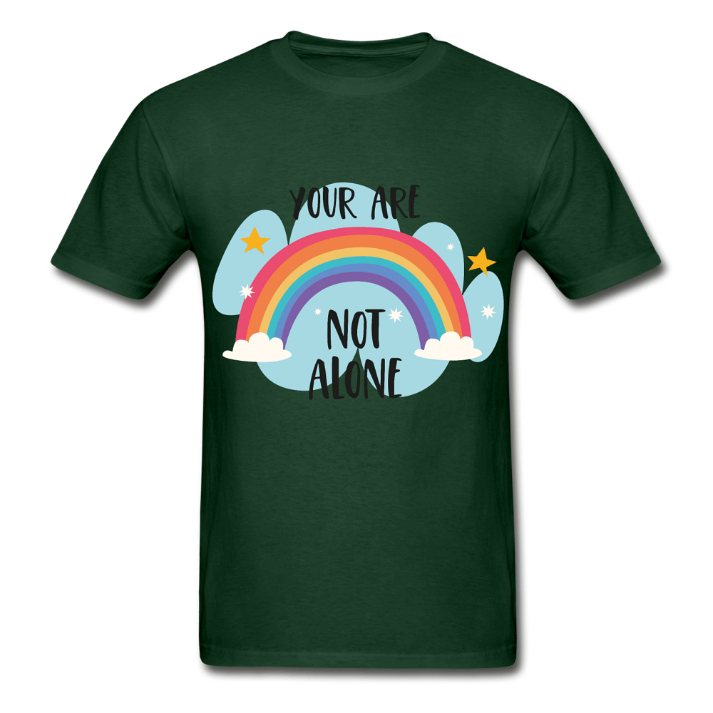 not alone - forest green
