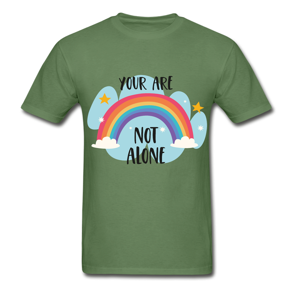 not alone - military green