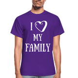 I heart my family - purple