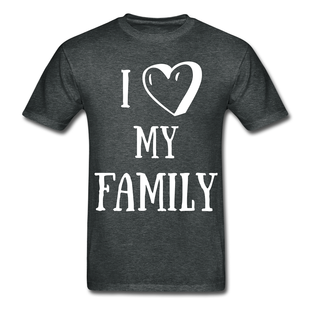 I heart my family - deep heather
