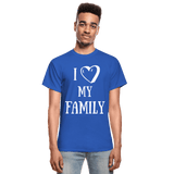 I heart my family - royal blue