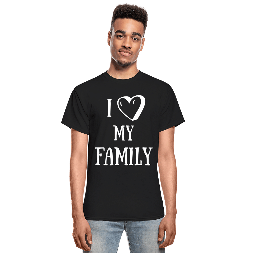 I heart my family - black