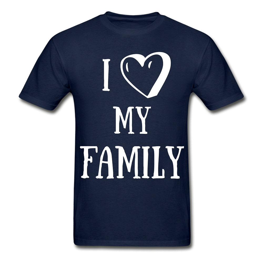 I heart my family - navy