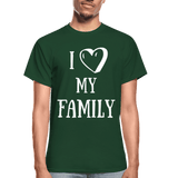I heart my family - forest green