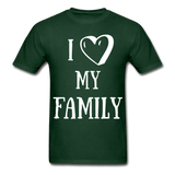 I heart my family - forest green
