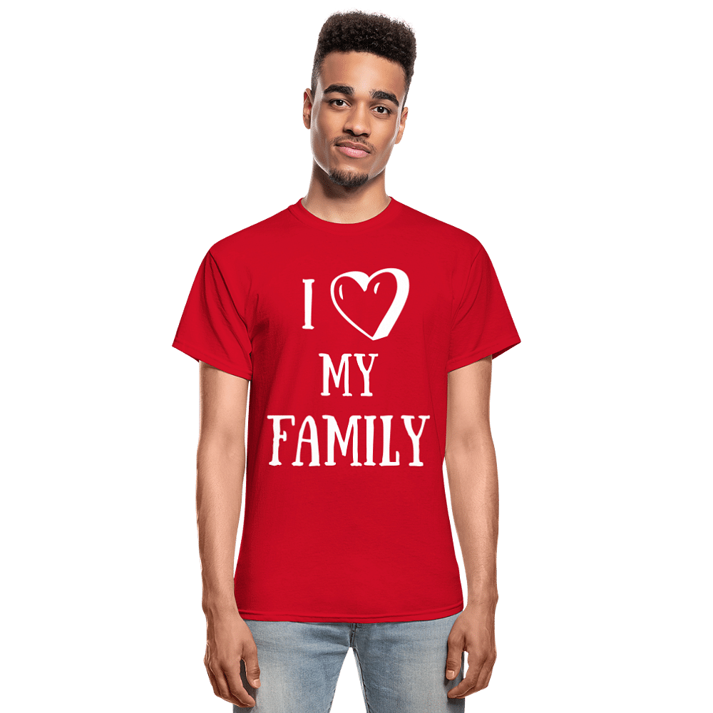 I heart my family - red