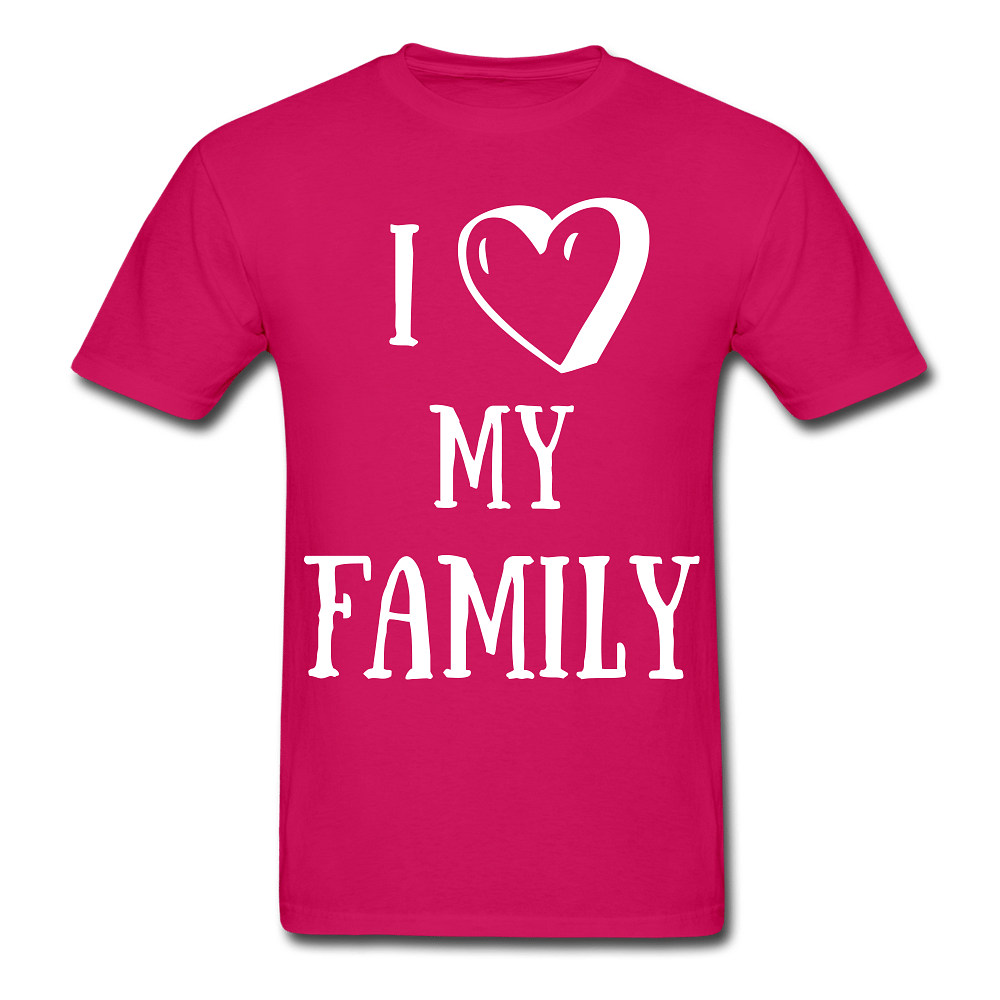 I heart my family - fuchsia
