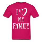 I heart my family - fuchsia