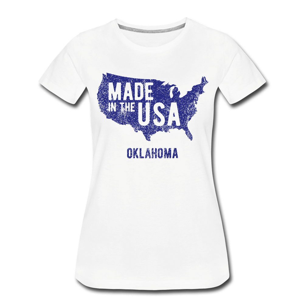 Made in the USA Oklahoma - white