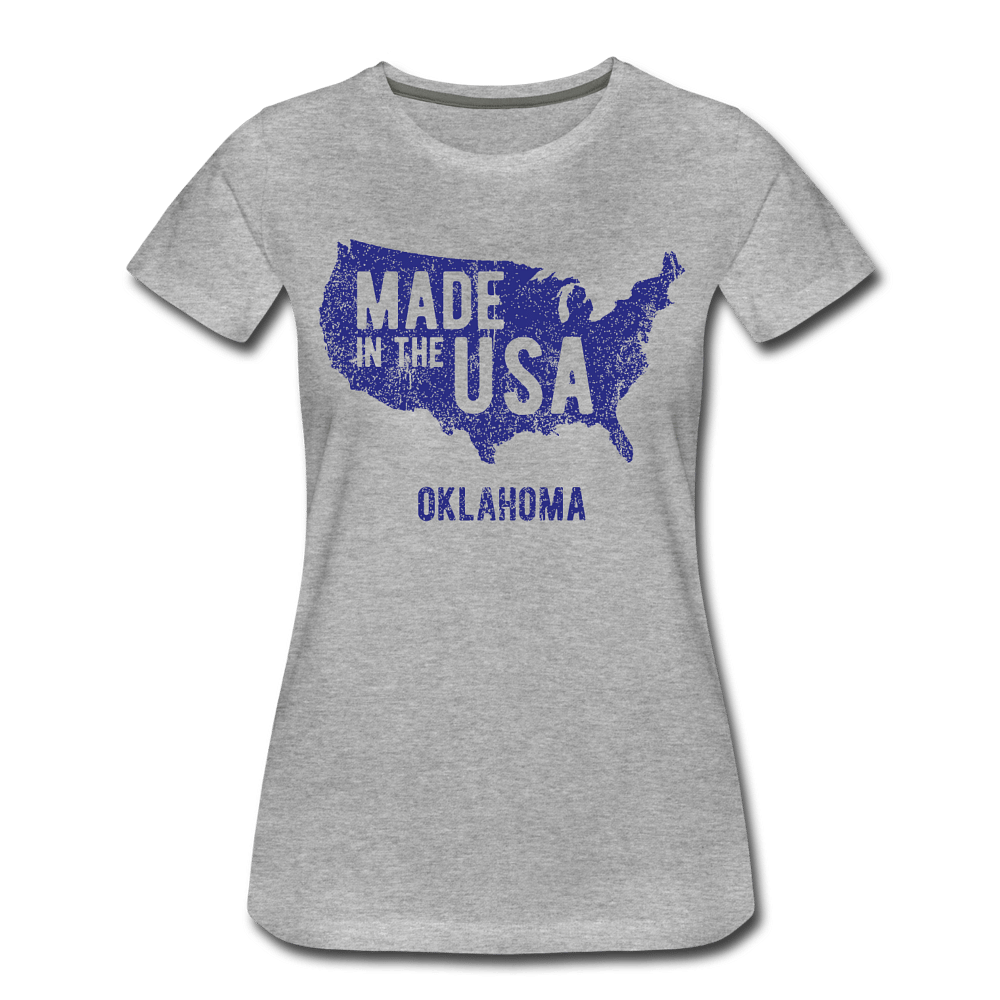 Made in the USA Oklahoma - heather gray