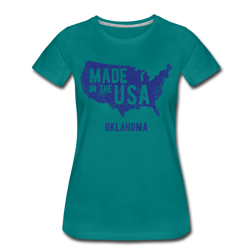 Made in the USA Oklahoma - teal