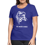 Just wear a mask - royal blue