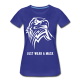 Just wear a mask - royal blue