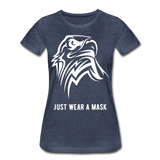 Just wear a mask - heather blue
