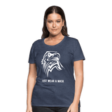 Just wear a mask - heather blue