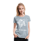 Just wear a mask - heather ice blue