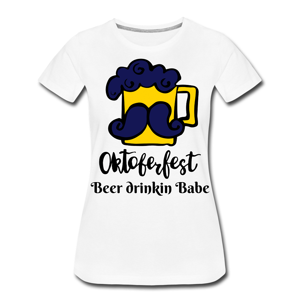 Beer drinkin babe - white