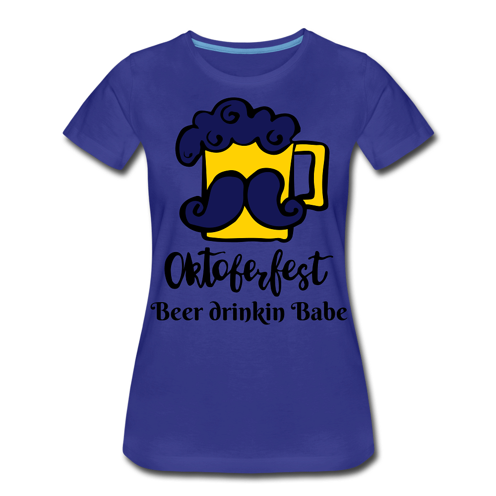 Beer drinkin babe - royal blue
