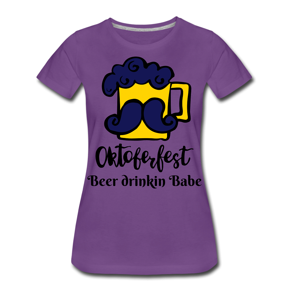 Beer drinkin babe - purple