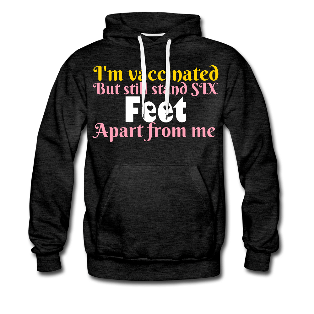 I'm vaccinated - charcoal gray