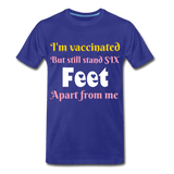 I'm vaccinated - royal blue