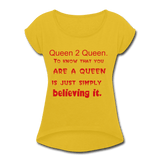 Queen 2 Queen - mustard yellow