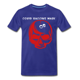 Covid Vaccine Mask or skull - royal blue