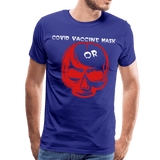 Covid Vaccine Mask or skull - royal blue