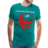 Covid Vaccine Mask or skull - teal