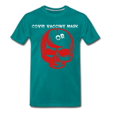 Covid Vaccine Mask or skull - teal