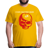 Covid Vaccine Mask or skull - sun yellow