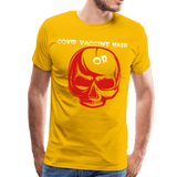 Covid Vaccine Mask or skull - sun yellow