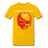 Covid Vaccine Mask or skull - sun yellow