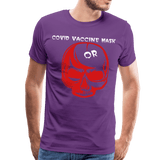 Covid Vaccine Mask or skull - purple