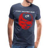 Covid Vaccine Mask or skull - heather blue