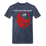 Covid Vaccine Mask or skull - heather blue