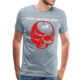 Covid Vaccine Mask or skull - heather ice blue