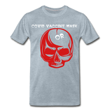 Covid Vaccine Mask or skull - heather ice blue