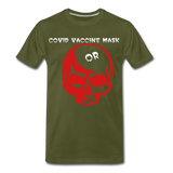 Covid Vaccine Mask or skull - olive green