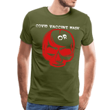 Covid Vaccine Mask or skull - olive green