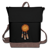 Canvas Backpack - black/brown