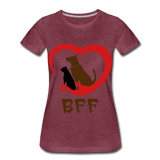 BFF - heather burgundy