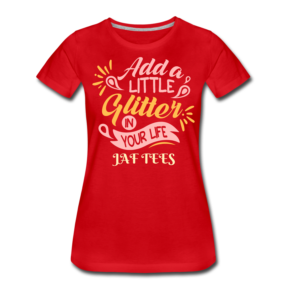Add a little glitter in your life - red