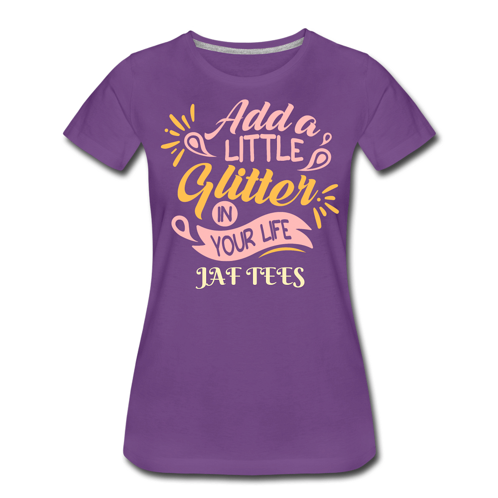 Add a little glitter in your life - purple
