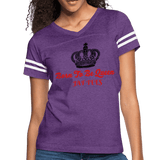 Born To Be Queen - vintage purple/white