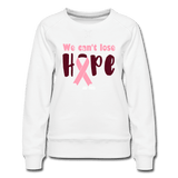 We can't lose hope - white