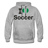 I love Nigerian soccer - heather gray