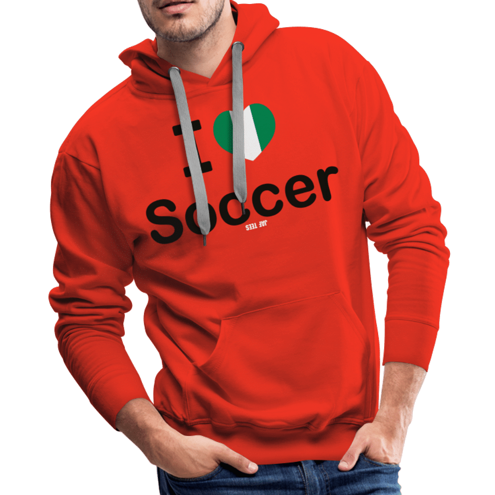 I love Nigerian soccer - red