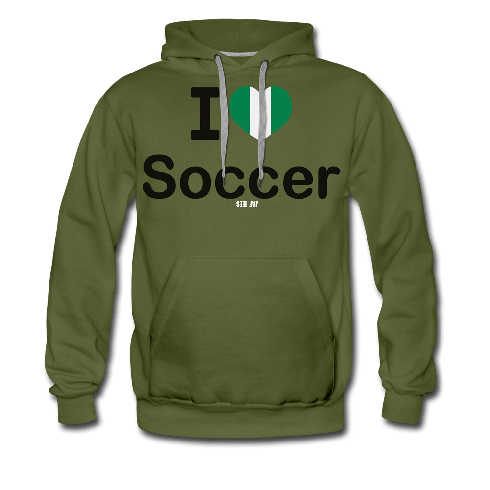 I love Nigerian soccer - olive green