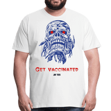 Get vaccinated - white